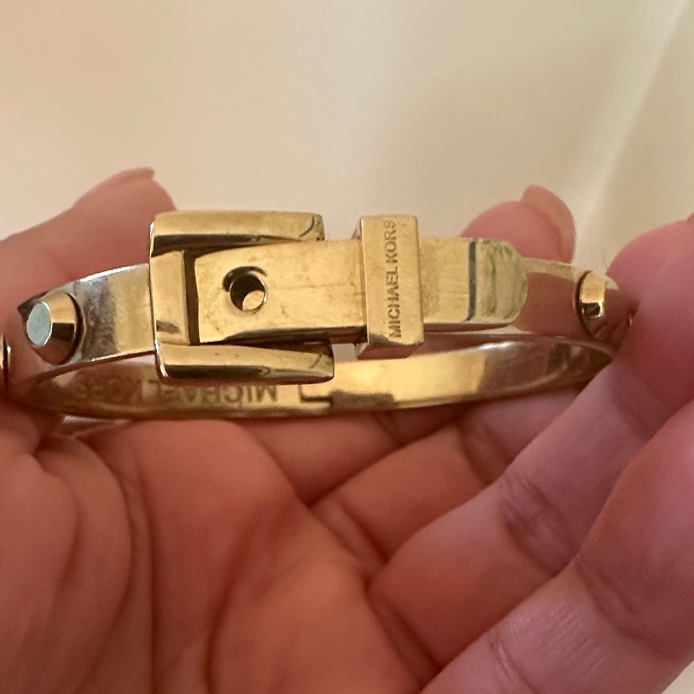 Michael Kors Gold-Tone Lock Bracelet